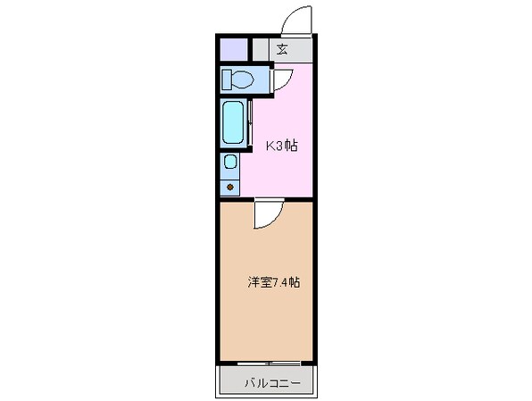 アイルーム亀山上道野の物件間取画像